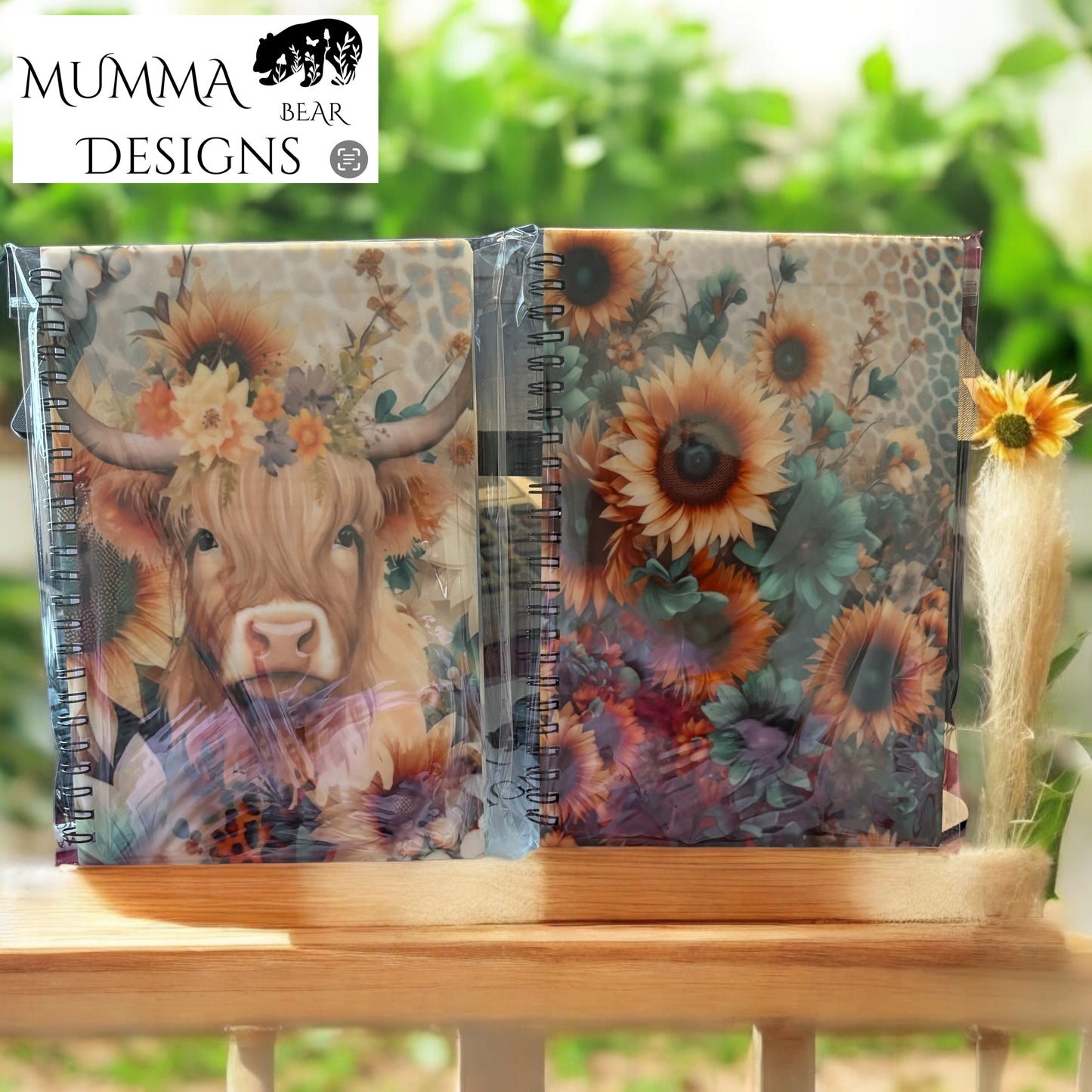 A5 Lined Notebook with Hard Plastic Cover – Sublimated Design