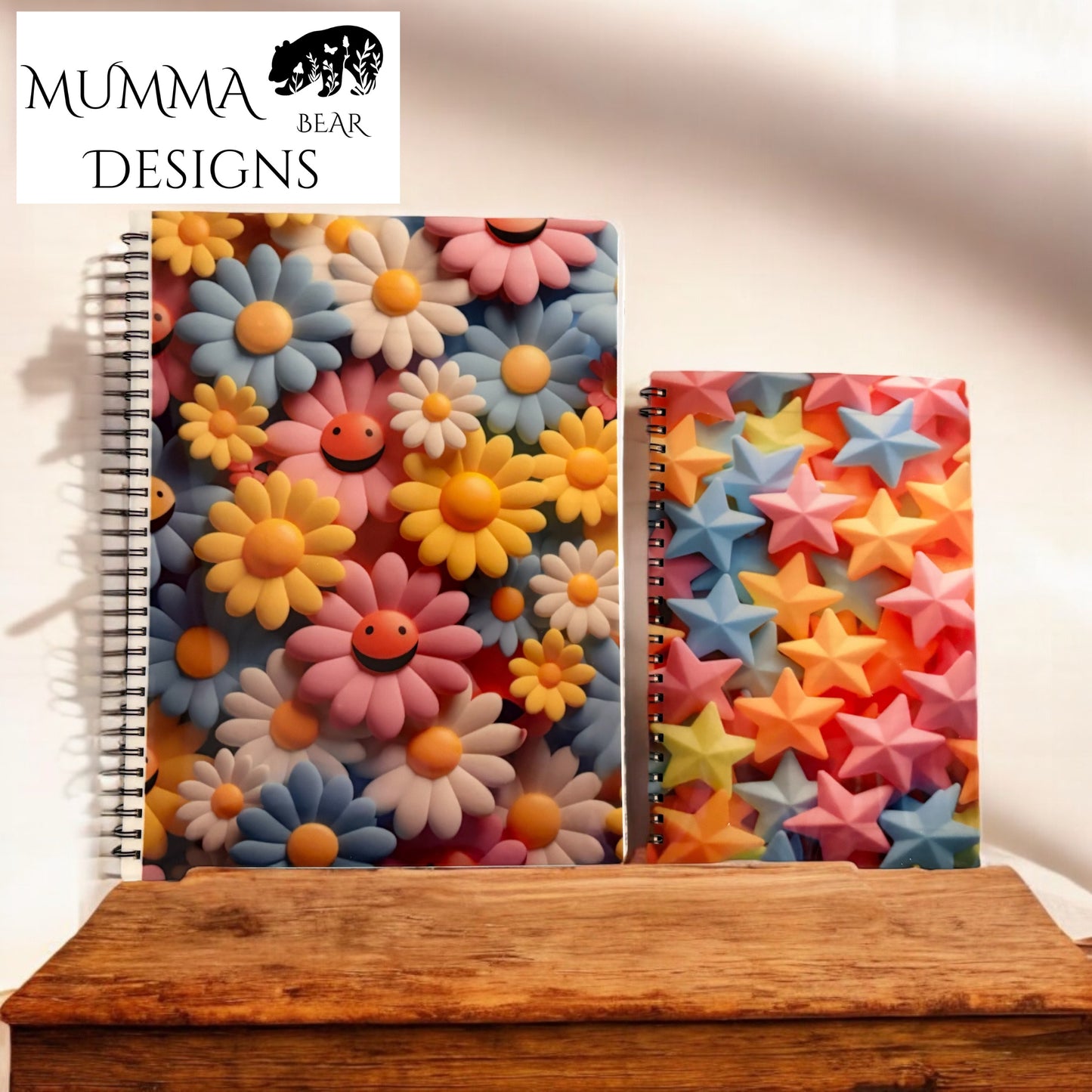 A4 Lined Notebook with Hard Plastic Cover – Sublimated Design