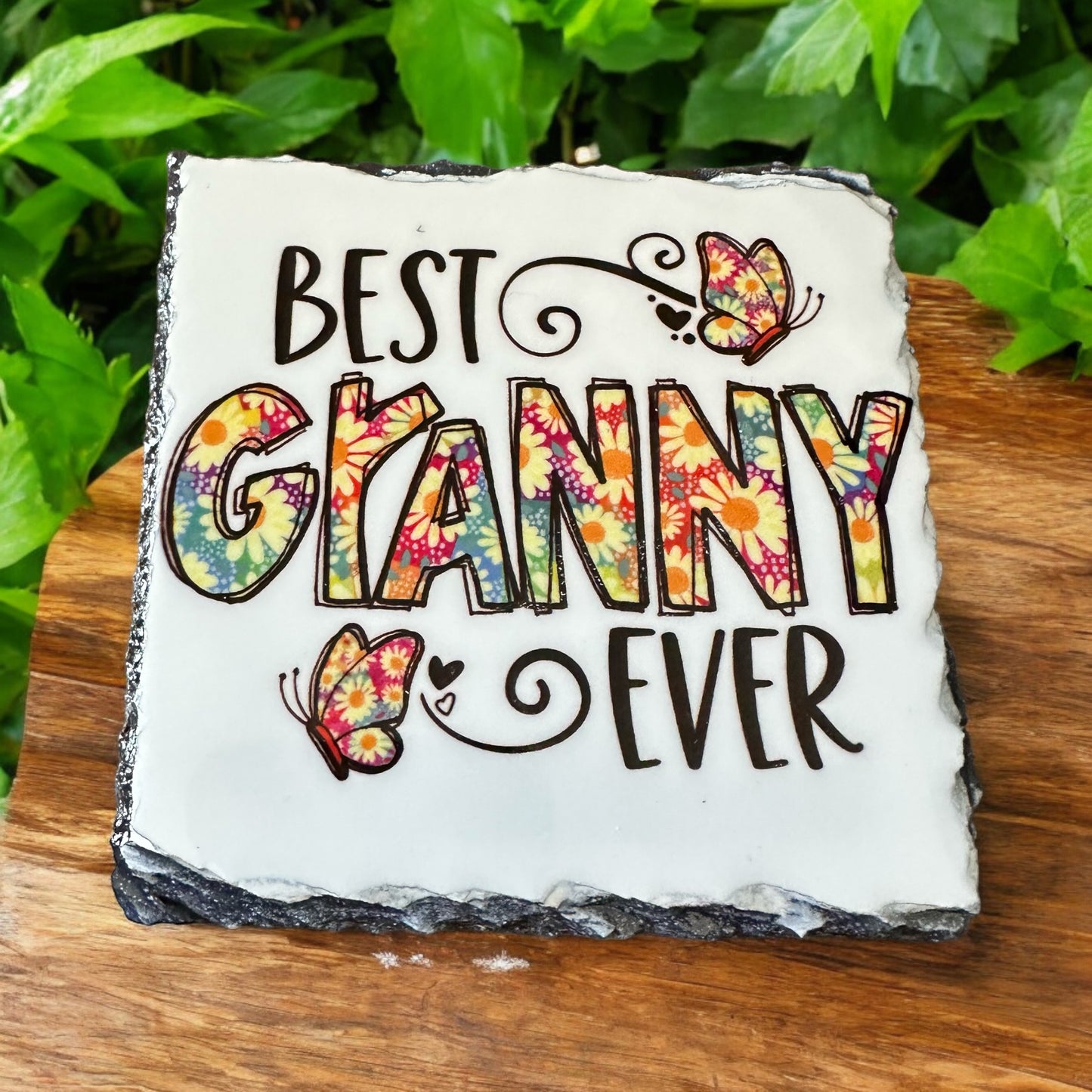 High-Gloss Slate Coasters – Approx. 10cm x 10cm (Single)