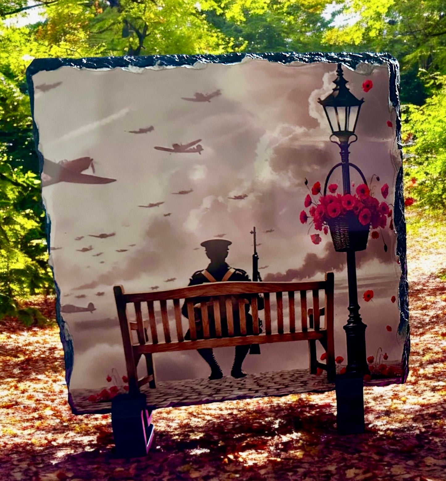 20cm x 20cm High-Gloss Slate Picture