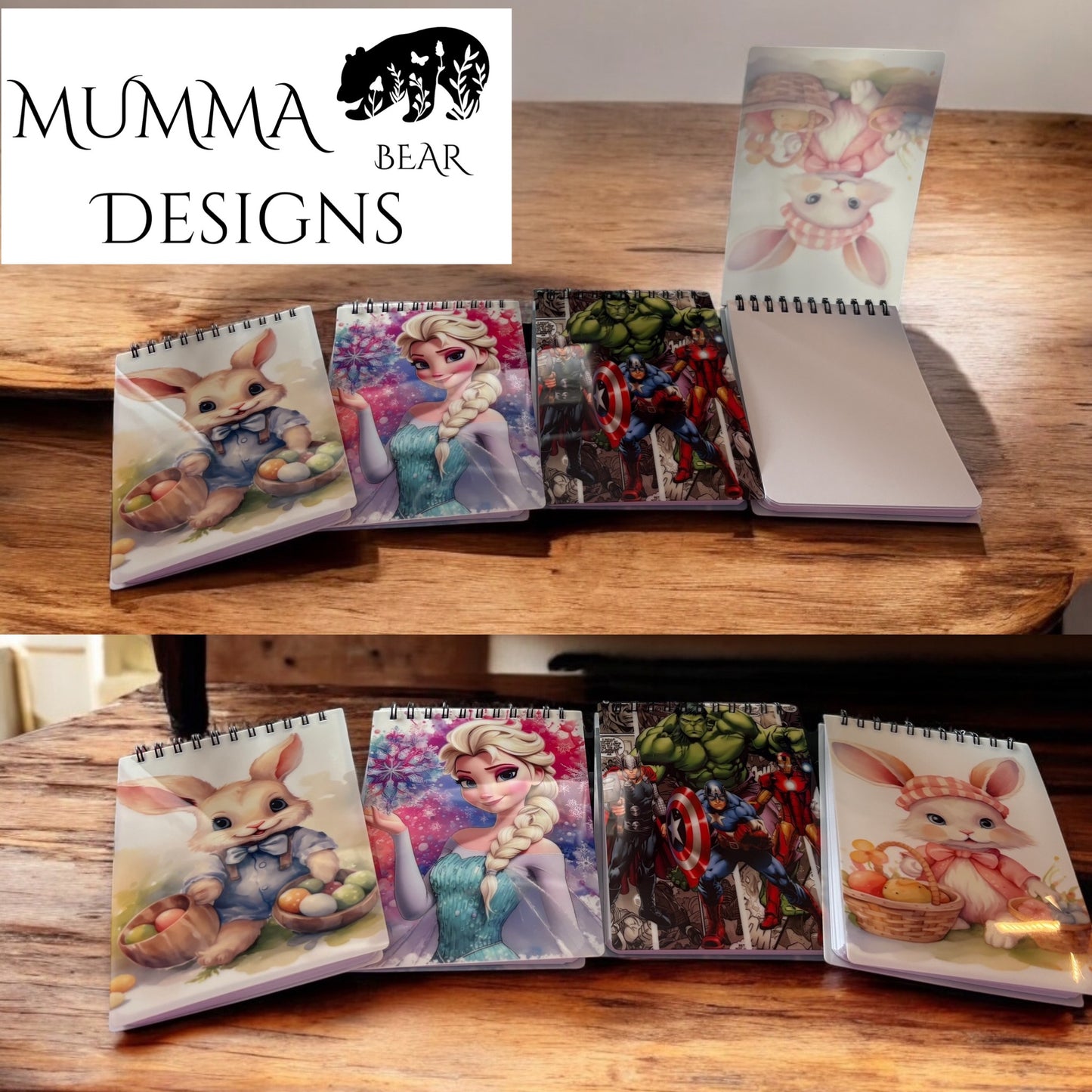 A6 Notebook with Hard Plastic Cover – Sublimated Design