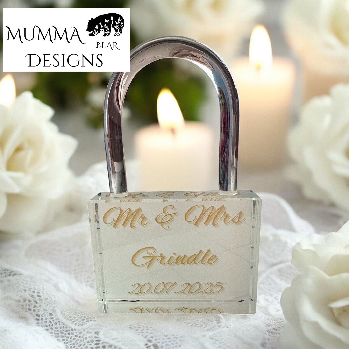 Crystal Glass Padlock