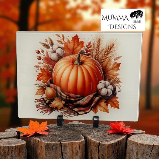 A4 Glass Chopping Board / Worktop Saver – Smooth or Chinchilla Finish