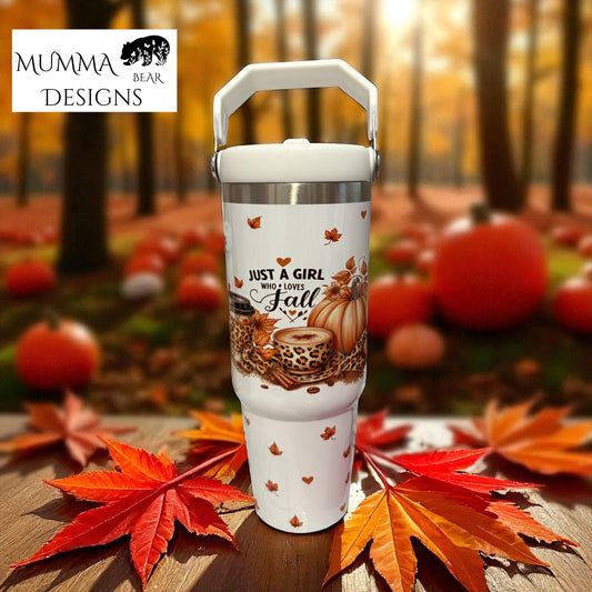 30oz Insulated Tumbler with Built-In Straw