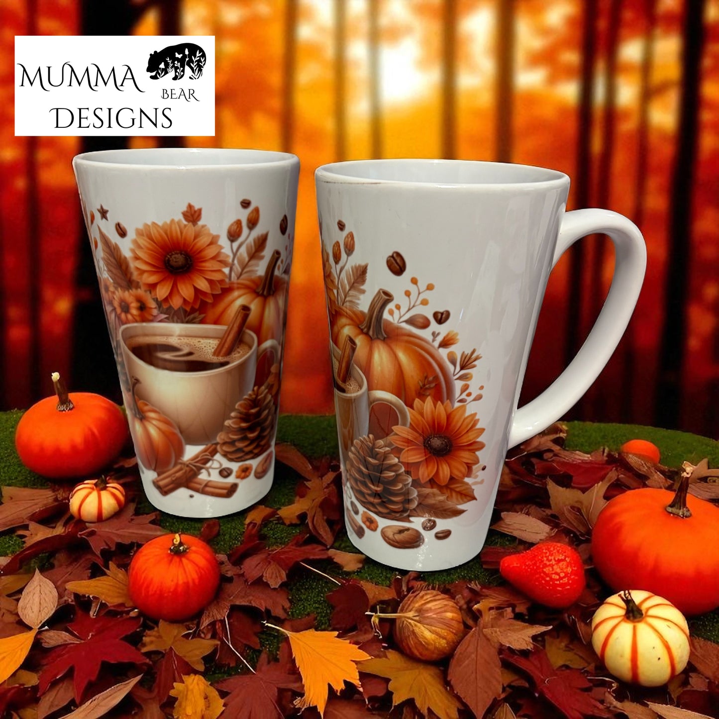 17oz White Latte Mug