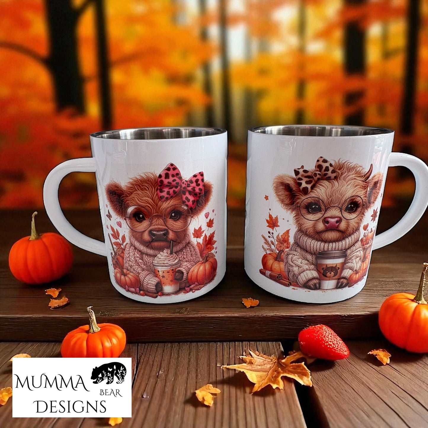 Enamel Cup – White or Silver with Standard or Carabiner Handle