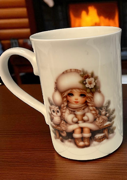 Bone China Mug with Elegant Handle