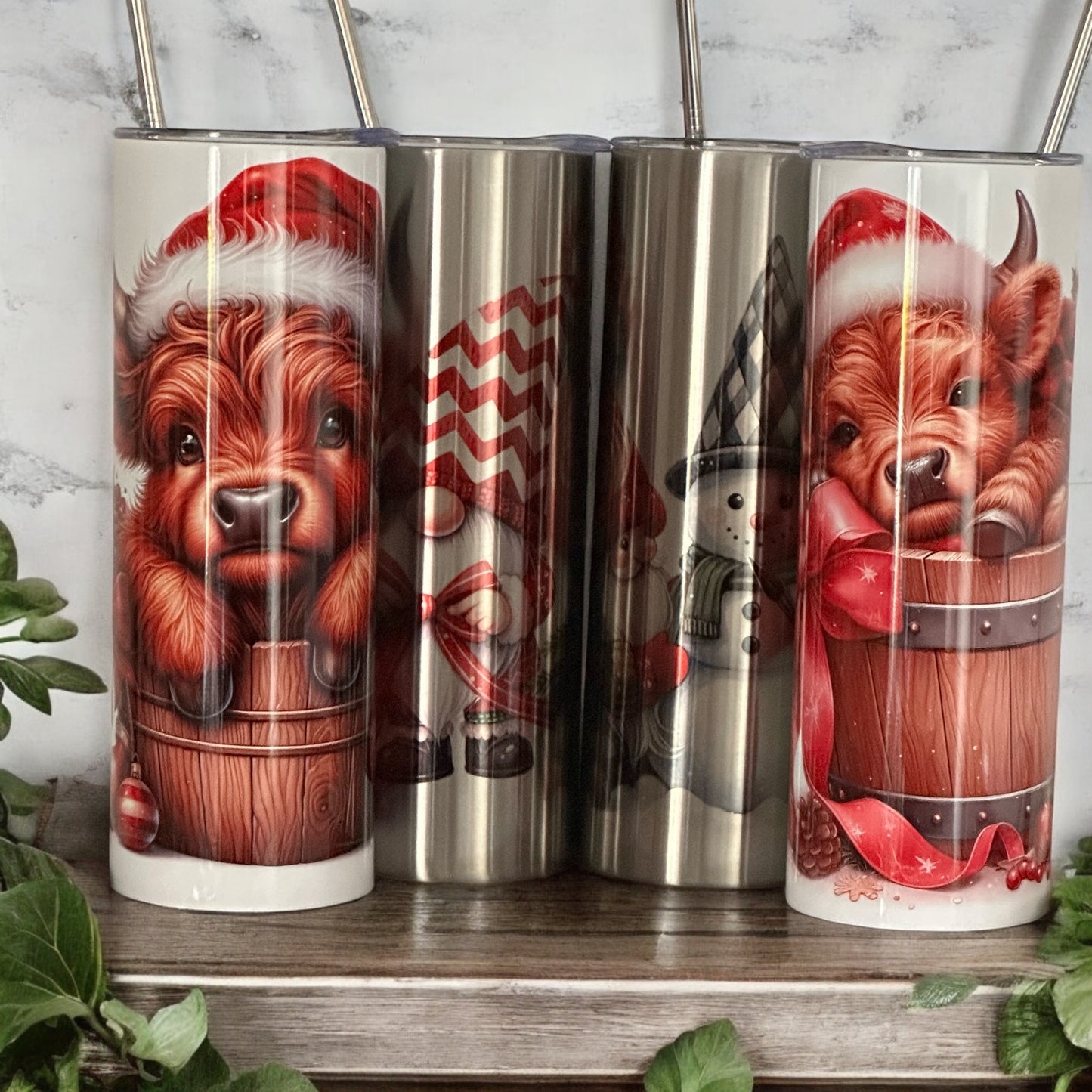 20oz Double-Walled Tumbler with Straw & Lid